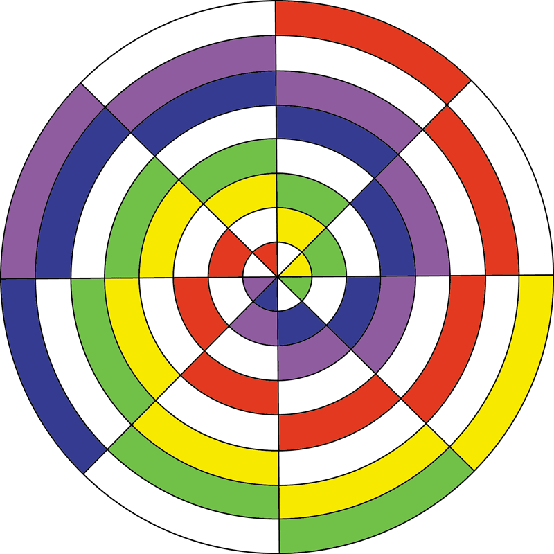 8x8 Kecak rainbow spiral (pdf)
